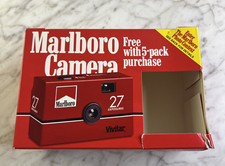 Marlboro Vivitar 35mm Film Camera 27 Exposures 1995 Philip Morris Vintage picture