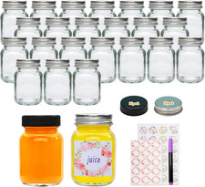 25 Pack 2 Oz Glass Mason Jars with Lids,Mini Mason Jars | Small Mason Jars for J picture