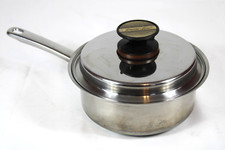 Vintage Vollrath Strata-Line 1 1/2 QT Quart Saucepan T-304 with Vented Lid picture