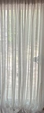 Vintage PINCH PLEAT Curtains SHEER Panels 21 X 84 EUC 11 Panels Available picture