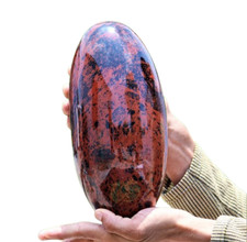 Large Amazing  Mahogany Obsidian Stone Healing Charged Metaphysical Aura Lingam picture