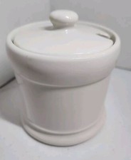 Bailey-Walker China USQMC Condiment Jar With Lid Co. 1941 W-431 QM #4805 picture