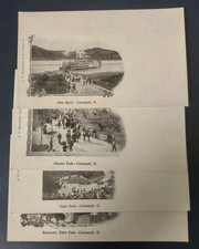 4 1900s Cincinnati OH UDB A.O. Kraemer Postcard Lot Ohio Landmarks Unused  picture