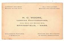 1903 Ad Card: H.C. Moore, Leading Photographer – Main/Bridge Sts, Springfield MA picture