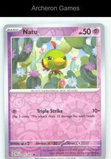 Pokemon Card Natu PAF 025/091 C Paldean Fates Reverse Holo picture