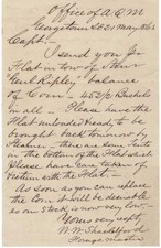 Confederate Forage Master Sends Supplies From Georgetown, SC, To Troops picture