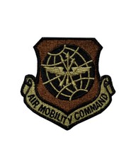 USAF Air Mobility Command OCP Spice Brown W/ Hook fastener Patch (ea) picture