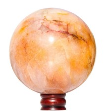 Large 185MM Golden Quartz Stone Healing Charged Metaphysical Chakra Sphere Ball picture