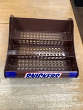 VINTAGE SNICKERS CANDY STORE DISPLAY METAL RACK 1996. picture
