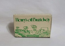 Vintage Henry's Off Broadway Restaurant Matchbox Seattle WA Advertising Matches picture