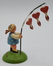 Wendt und Kühn Kuhn Erzgebirge Flower Child Placecard Holder Bleeding Heart READ picture
