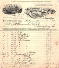 1896 Winkelmann & Brown Drug Co. Billhead to Wanamaker picture
