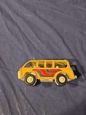 Vintage - TOOTSIE TOY - BUZY BEE BUS - 1970 Yellow Passenger Van Diecast picture