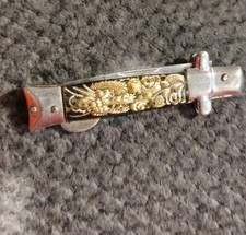 Vintage Dragon/ Bullfighter Scene In The Handle Marked S103. 5 1/2