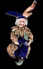 Rare Jacqueline Kent 2003 Collection Grandma Jester Figurine 17