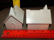 2 Vintage Plastic Church Banks (3