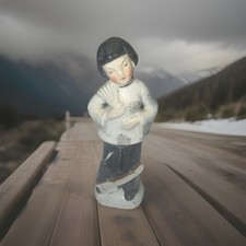 Porcelain figurine of a Japanese Woman holding a fan. Made In Occupied Japan picture