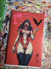 SIGNED & SKETCHED VAMPIRELLA #4 (2026) NOIR 616 COMICS Virgin Variant B LTD 500 picture