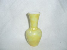 Yellow LUSTREWARE miniature bud vase Bavaria GERMANY 4
