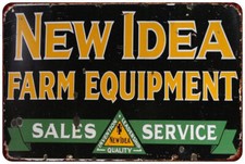 New Idea Farm Equipment Vintage LOOK Reproduction Metal sign wall art picture