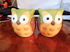 Owls Salt and Pepper Shaker Set w/ Stoppers picture
