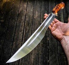 20'' Survival Viking Short Sword | Handmade Carbon Steel Blade | Hunting Camping picture