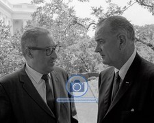 PRESIDENT LYNDON JOHNSON AND SUPREME COURT JUSTICE THURGOOD MARSHALL 8X10 PHOTO picture