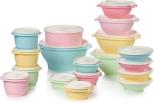 Tupperware Heritage Collection 36 Piece Food Small to Medium, Vintage Colors  picture