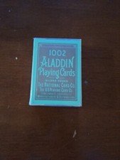 Aladdin 1002 Playing Cards Gold Gilded Cincinnati OH USPCC Pre Owned Crisp Clean picture