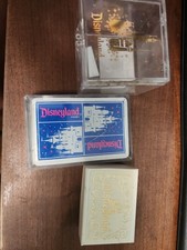 Disneyland Card Sleeping Beauty Castle Clear Case Vintage + Candy & Jeweley Box  picture