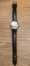 Vintage Armitron Peanuts Snoopy Charlie Brown Musical Quartz Watch Leather AS IS picture