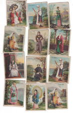 Lot of 12 1912 T52 Costumes & Scenery Hemar Tobacco Cards LLC picture