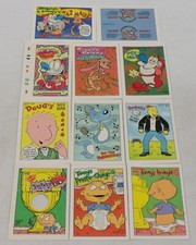 1993 Topps Nicktoons Activity Cards Subset of (11) - Ren Stimpy Rugrats Doug picture