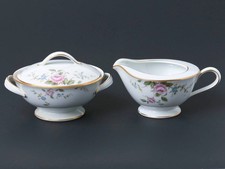 Noritake Firenze 6674 Creamer & Sugar Bowl Set Vintage Japan Mint ConditionNorit picture