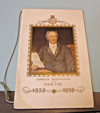 1932 German NDL Line SS Columbus Cruise Ship Menu Johann Wolfgang von Goethe picture