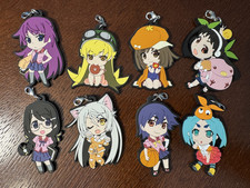Bakemonogatari Full Set Rubber Strap Charm Key Chain Key Ring Anime Monogatari picture