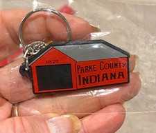 Parke County Indiana Covered Bridge Key Chain picture