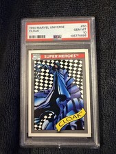 Marvel Universe 1990 #50 Cloak Comic Book PSA 10 Gem Mint picture