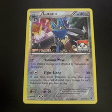 Lucario 63/124 3rd Place Pokemon League Promo Fates Collide Card Mint / NM picture