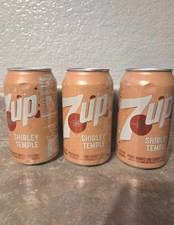 7 Up Shirley Temple Almost Empty & Sealed Can Without Holes, Read picture