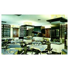 Vtg Postcard The Embers MCM Dining Room Hotel McCurdy Evansville Indiana P3-7 picture