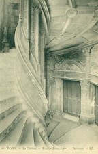 Blois Le Chateau Escalier Francois 1er Interieur Vintage Postcard picture