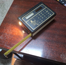 Vtg 1980s Promotional 5 in 1 Tool Graber Tape Measure Light Calculator Level picture