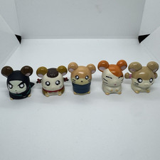 Vintage Hamtaro Finger Puppet 5 Character Lot picture