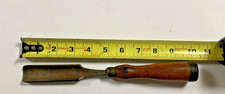 PHILIP LAW ANTIQUE CAST STEEL GOUGE CHISEL picture