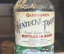XXX Rare Original “ Glenmores “  Whiskey Tavern Paper Label Bottle  picture