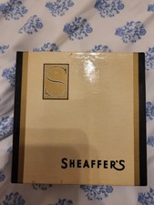 Shaffer Fountain Pen Vintage Desk Set Snorkel Pen 14k Gold Pen Nib New In Box picture