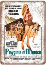 Playgirls Of Munich Vintage Movie Poster Old Retro Look Metal Sign MP3498 picture