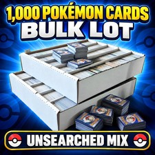 1000 Pokémon Card Lot - UNSEARCHED - Mixed Sets Common, Uncommon, Rare & Holo picture