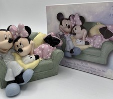 Disney Precious Moments Together Is The Nicest Place to Be Mickey Minnie BNIB picture